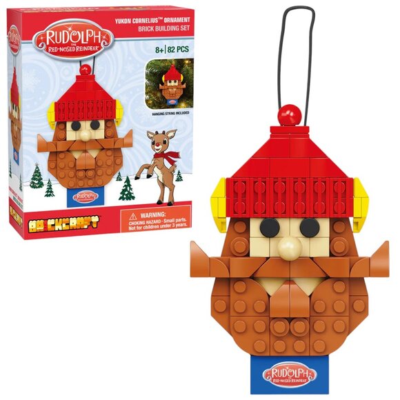 BRICKCRAFT Rudolph the Red-Nosed Reindeer Building Block Kit Christmas Ornaments - Picture 4 of 11
